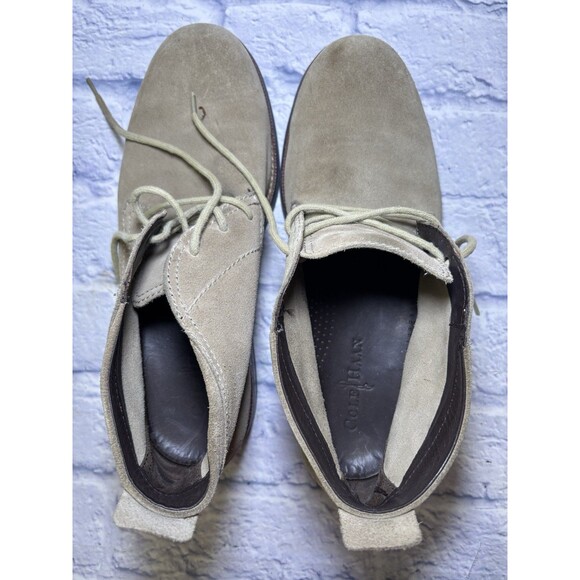 Cole Haan Mens 9.5M Tan Suede Chukka Boots Lace Up Dress Casual Shoes main image 7